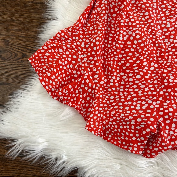 Orange/White Halter Romper - Picture 3 of 6